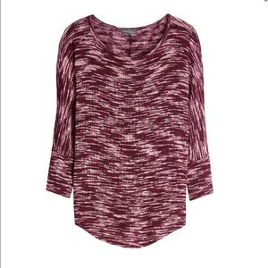 Dolman sleeve knit top